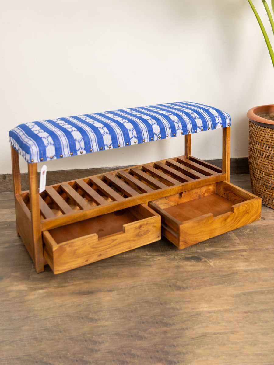 Yug Solid Wood Bench With Storage