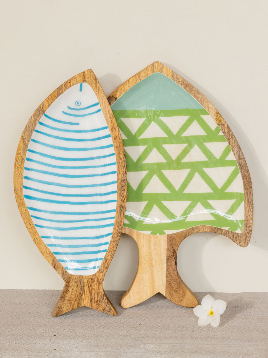 Sunset Harbour Medium Wooden Platter
