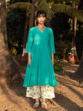 Turquoise Cotton Kurta