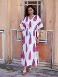 Rachel Hand Block Printed Cotton Kaftan