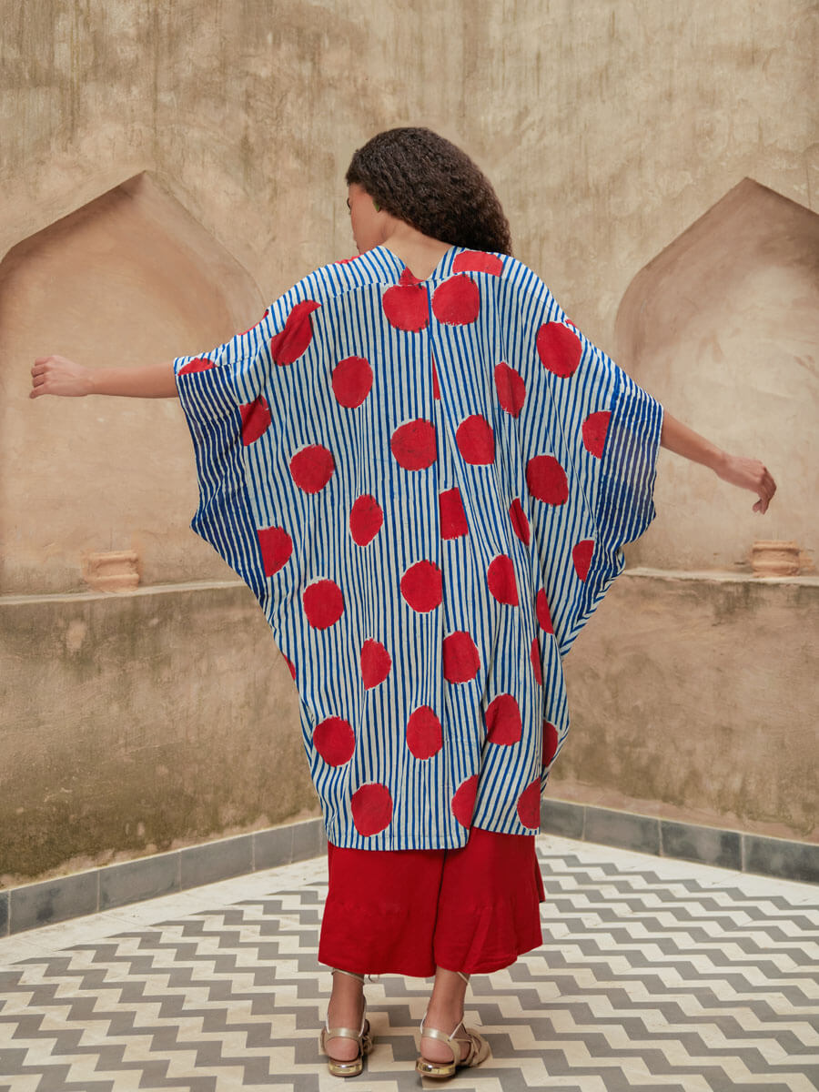 Set of 2 - Red Dot Overlay & Maxi Dress
