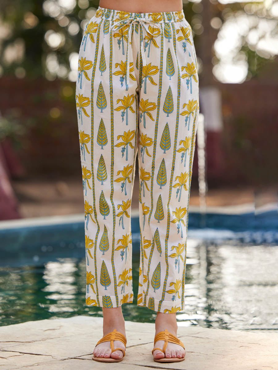 Sardinia Cotton Folded Pants