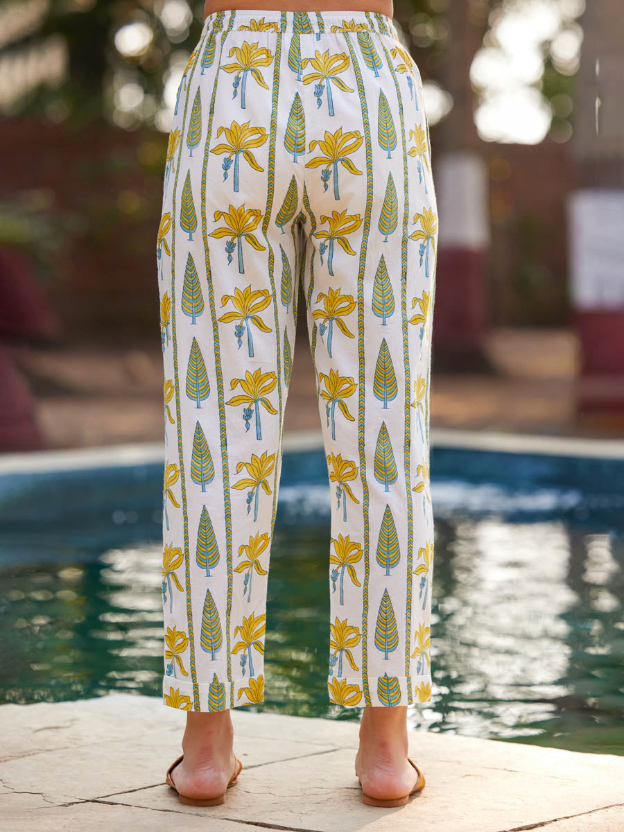 Sardinia Cotton Folded Pants