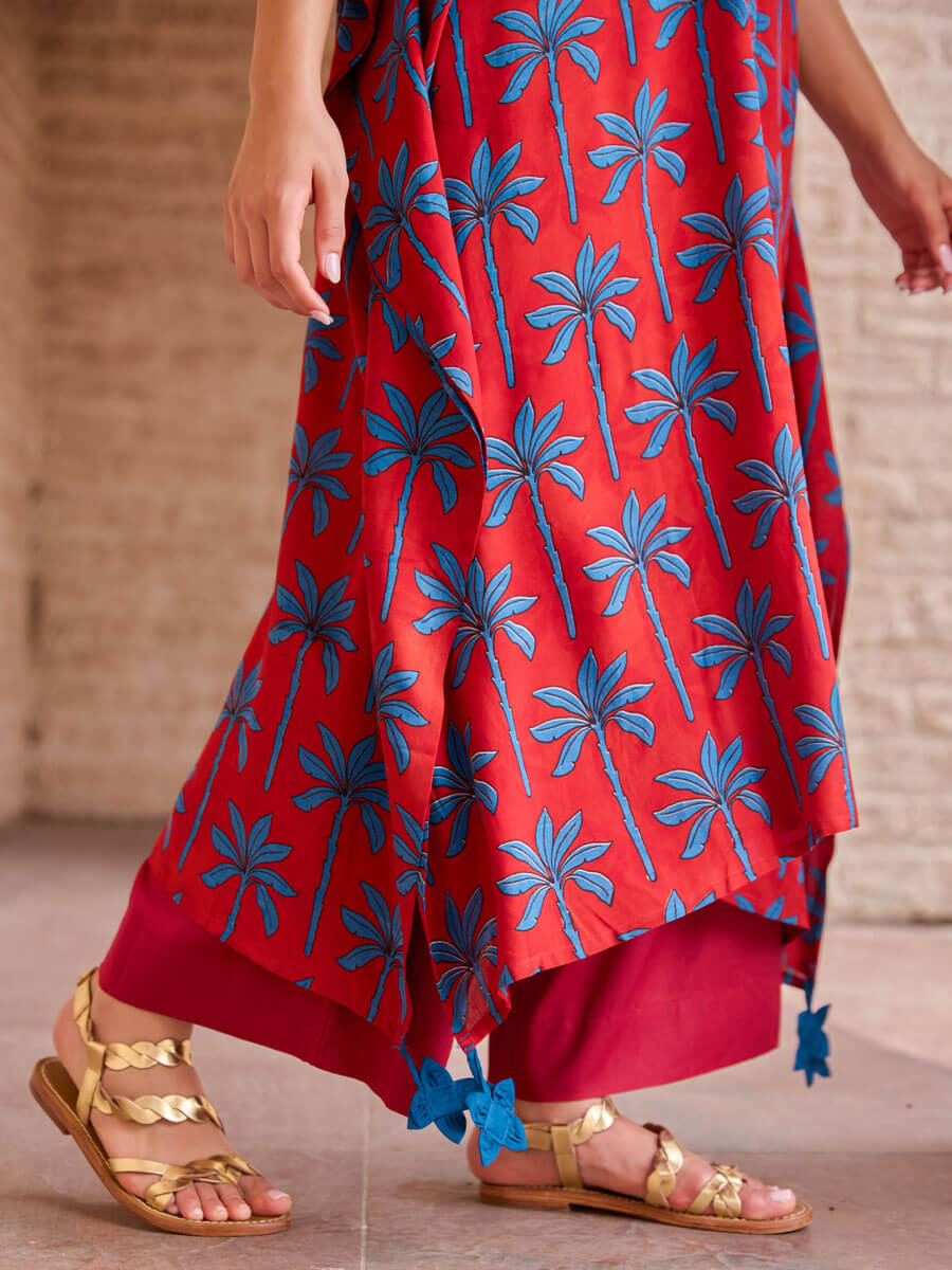 Nandini Kaftan Kurta & Palazzo Set of 2