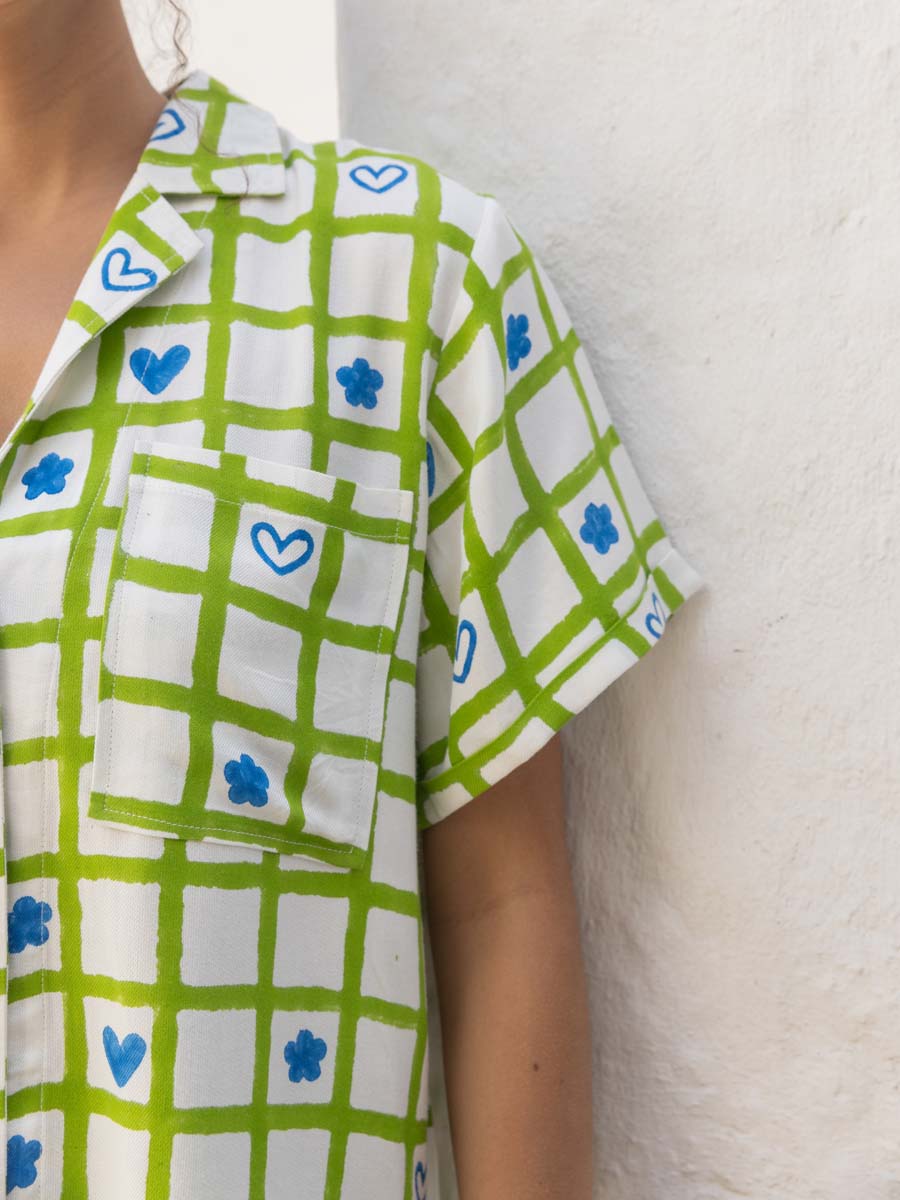 Brittany Hand Block Printed Co-ord Set