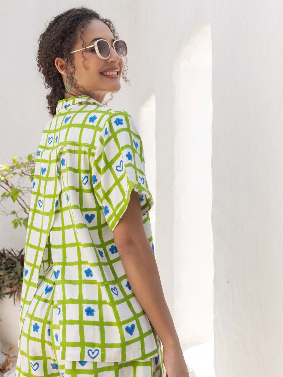 Brittany Hand Block Printed Co-ord Set