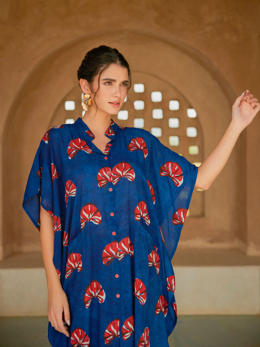 Shanta Indigo Shirt Dress