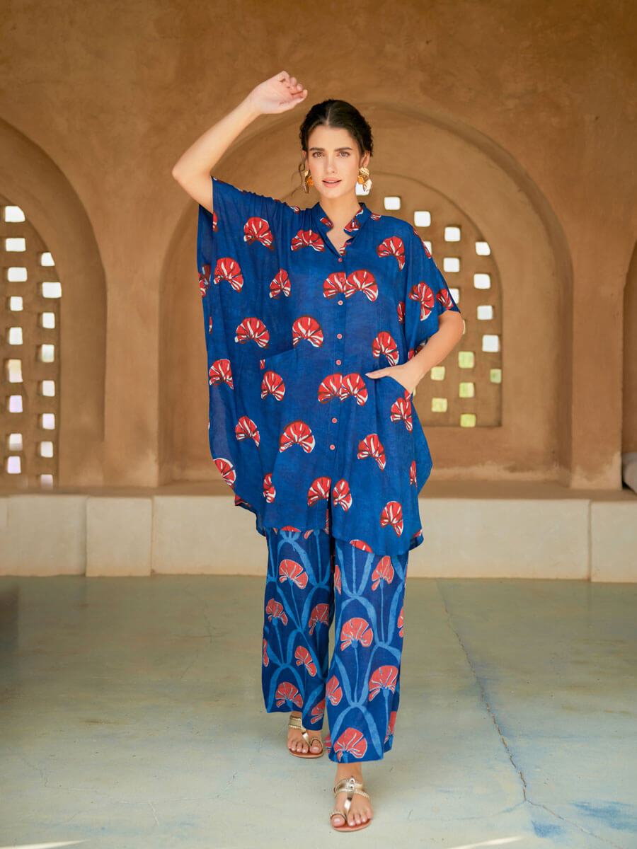 Shanta Indigo Shirt Dress