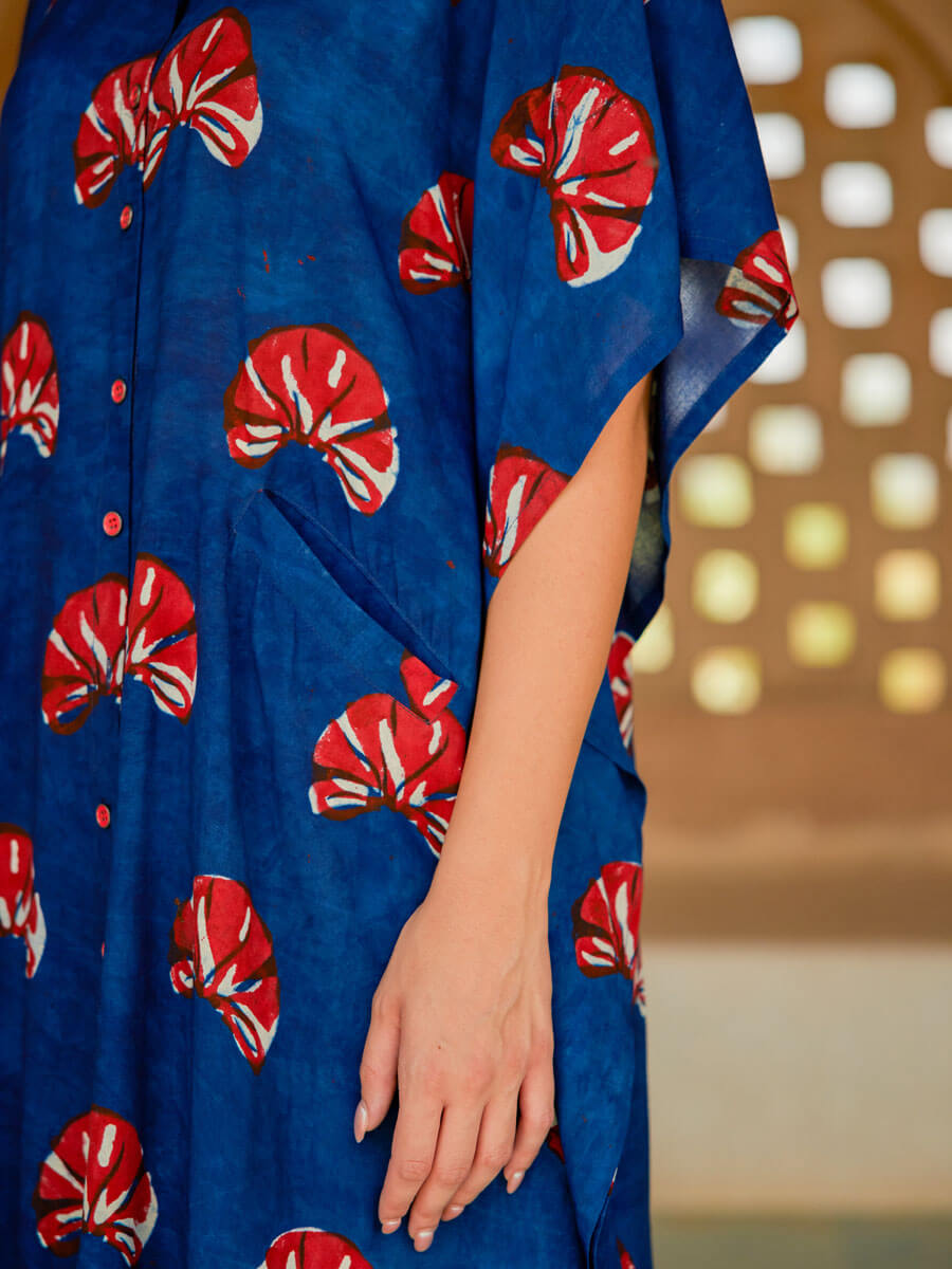Shanta Indigo Shirt Dress