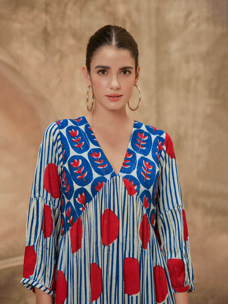 Shunya Indigo Maxi Dress