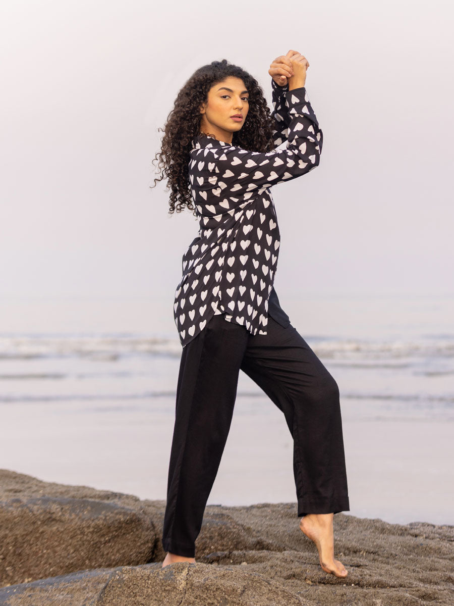 Adya Black Modal Shirt