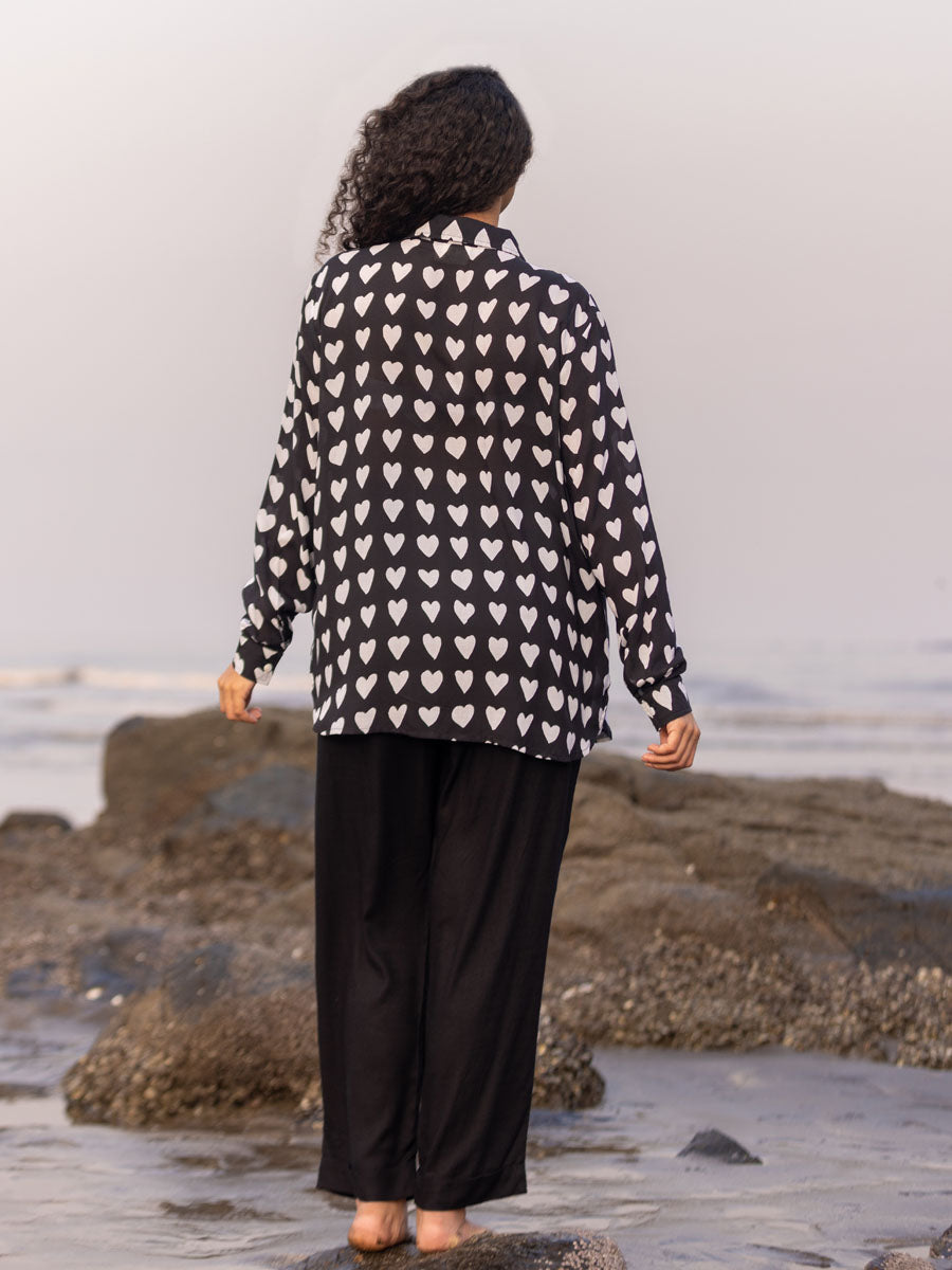 Adya Black Modal Shirt