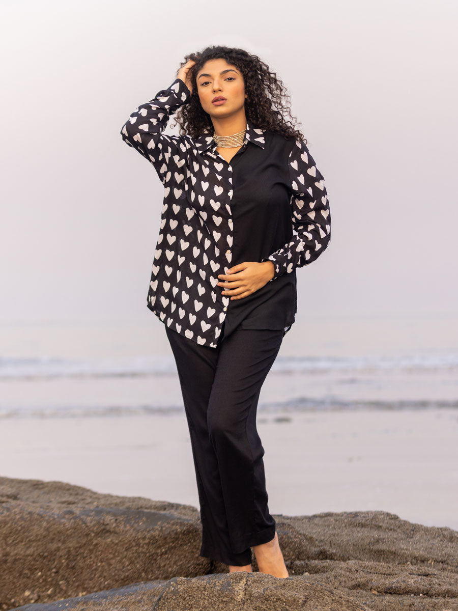 Adya Black Modal Shirt