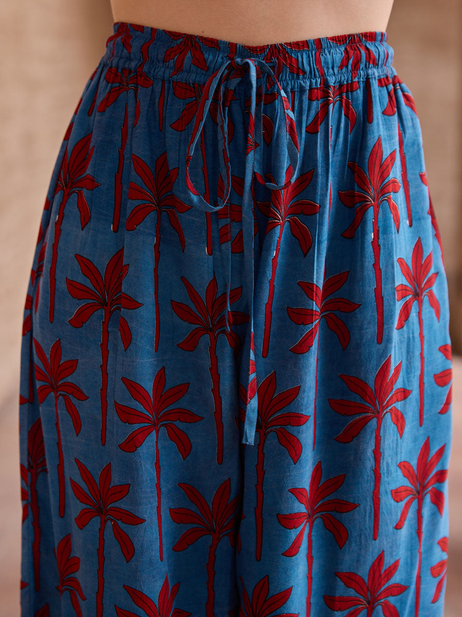 Taru Bagru Indigo Palazzo Pant