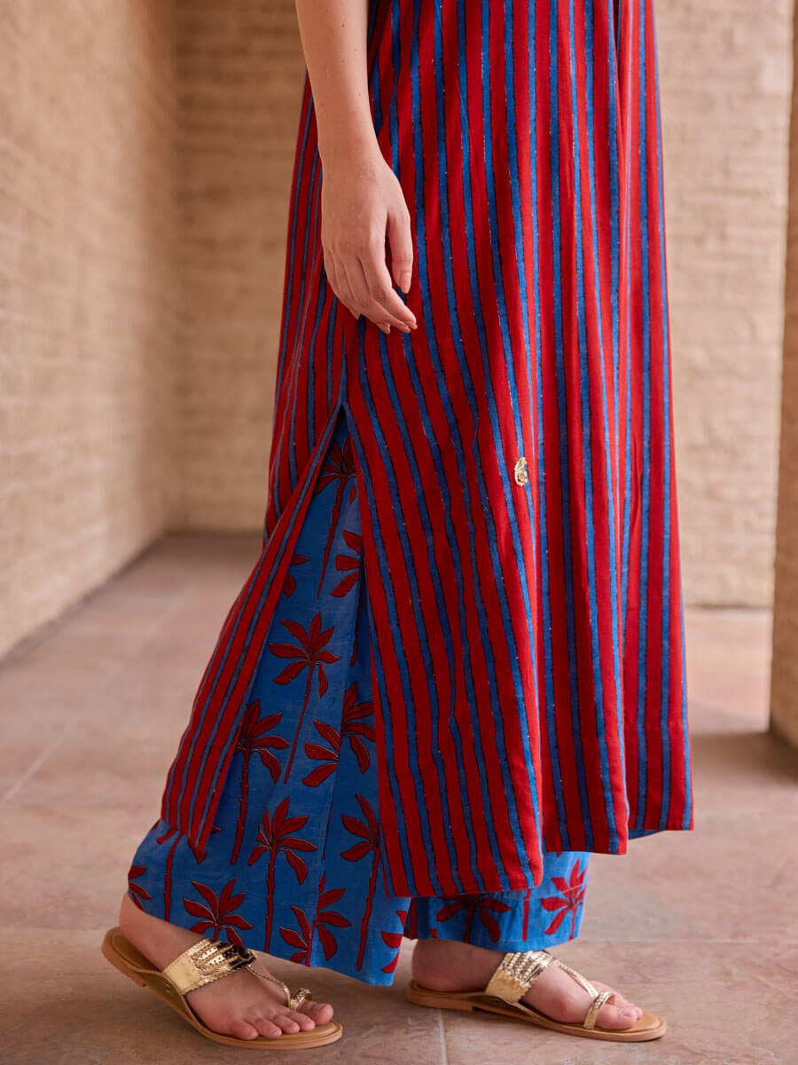 Taru Bagru Indigo Palazzo Pant