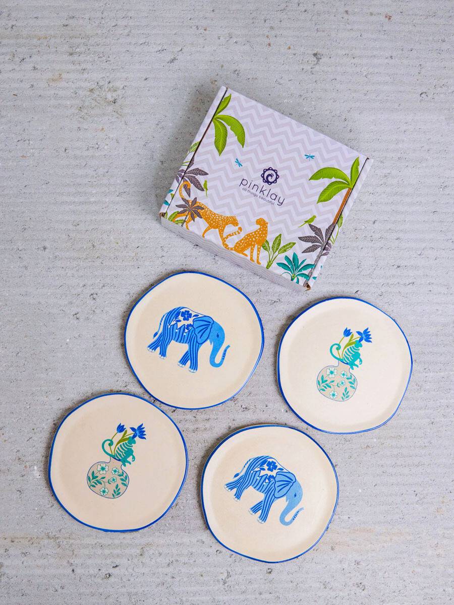 The Jester of December Coasters/Tapas Plates (Set of 4)