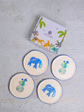 The Jester of December Coasters/Tapas Plates (Set of 4)