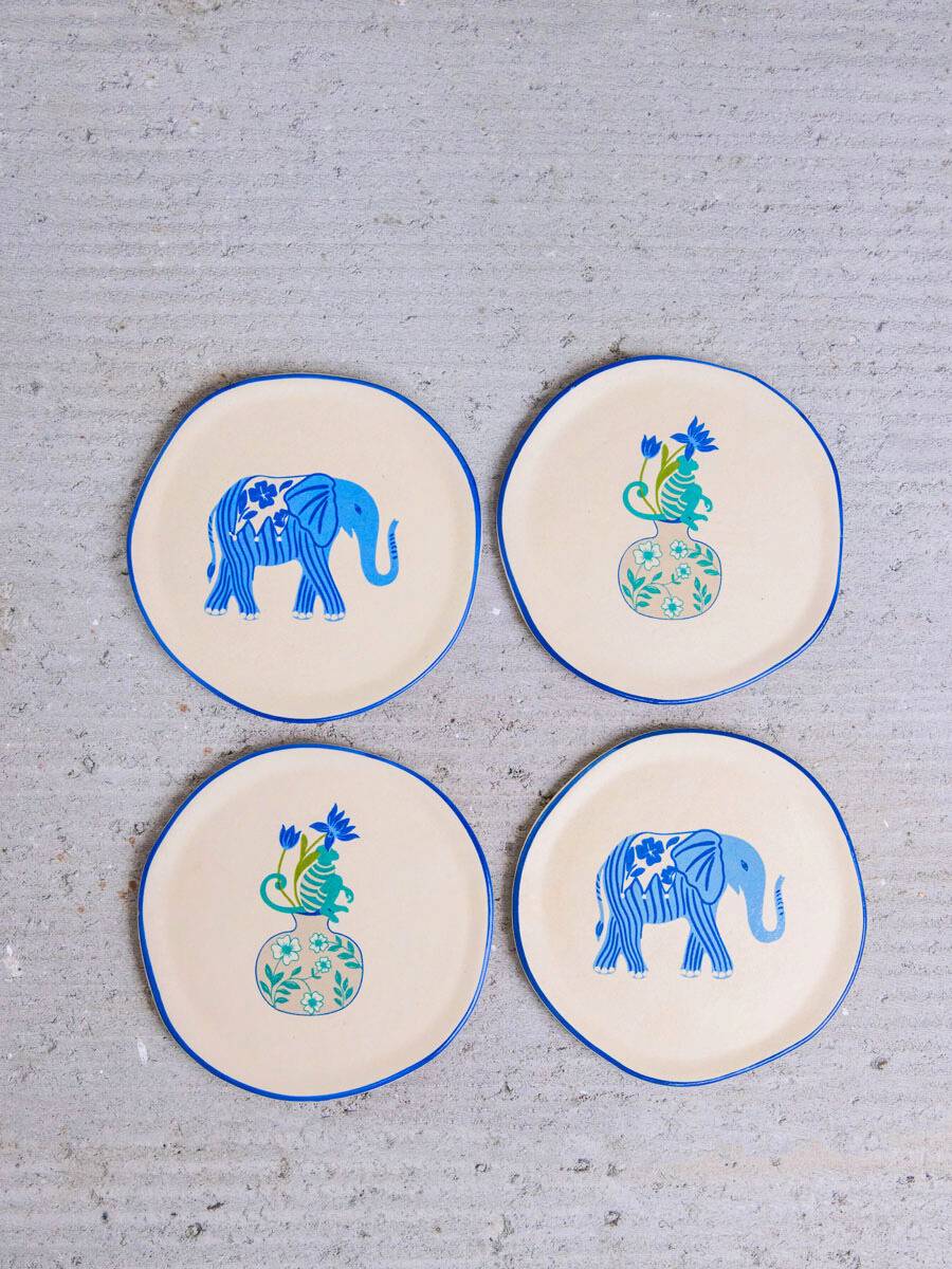 The Jester of December Coasters/Tapas Plates (Set of 4)