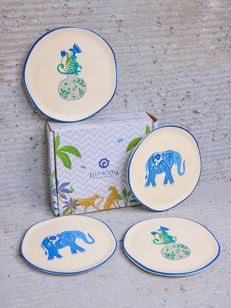 The Jester of December Coasters/Tapas Plates (Set of 4)