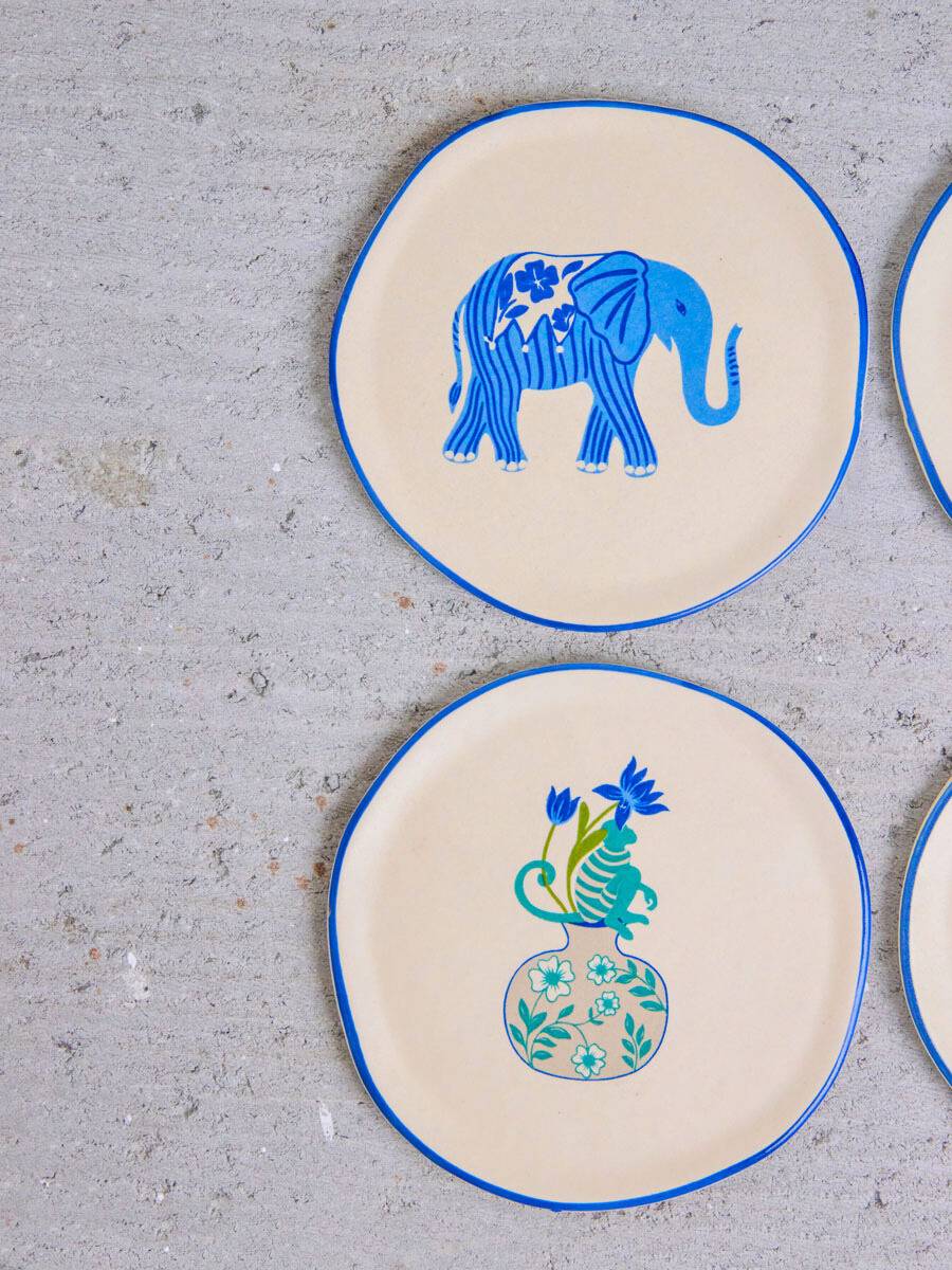 The Jester of December Coasters/Tapas Plates (Set of 4)