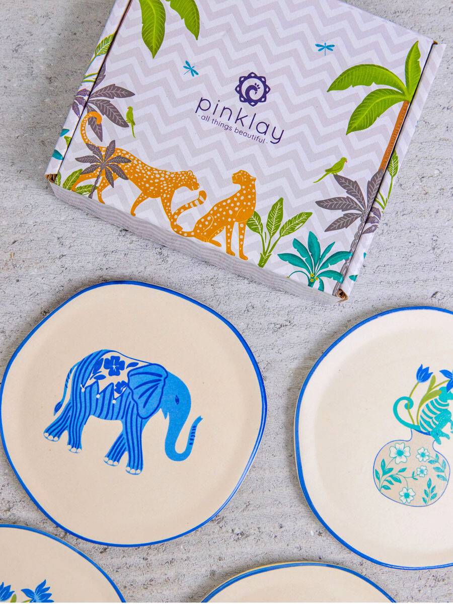 The Jester of December Coasters/Tapas Plates (Set of 4)
