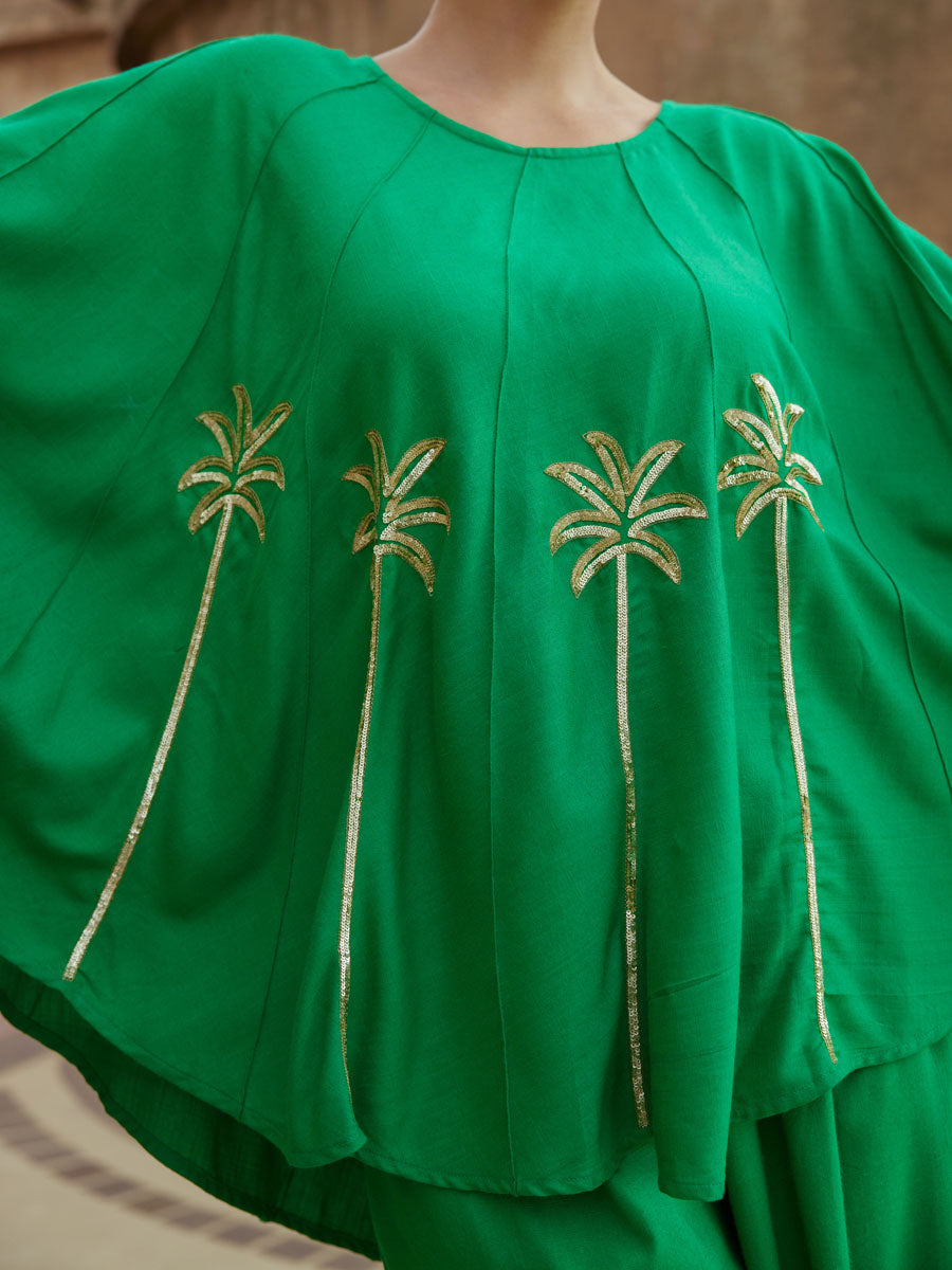 Nia Embroidered Poncho Top