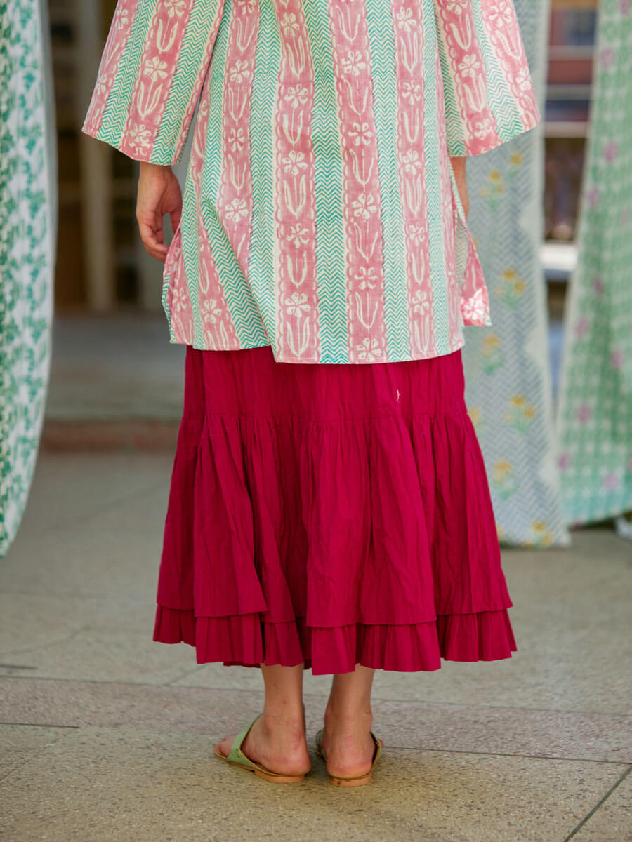 Asha Cotton Kurta & Skirt Set