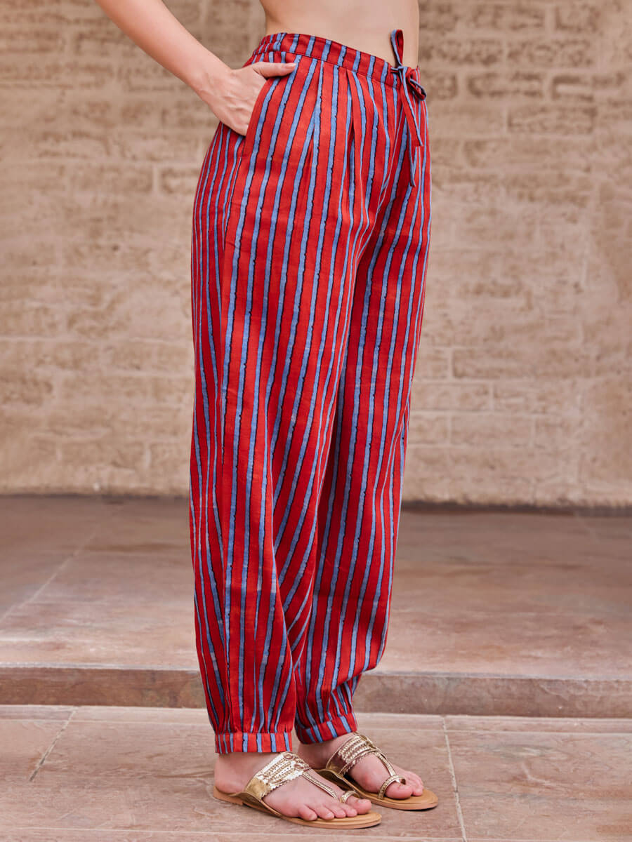 Rangana Bagru Lantern Pant