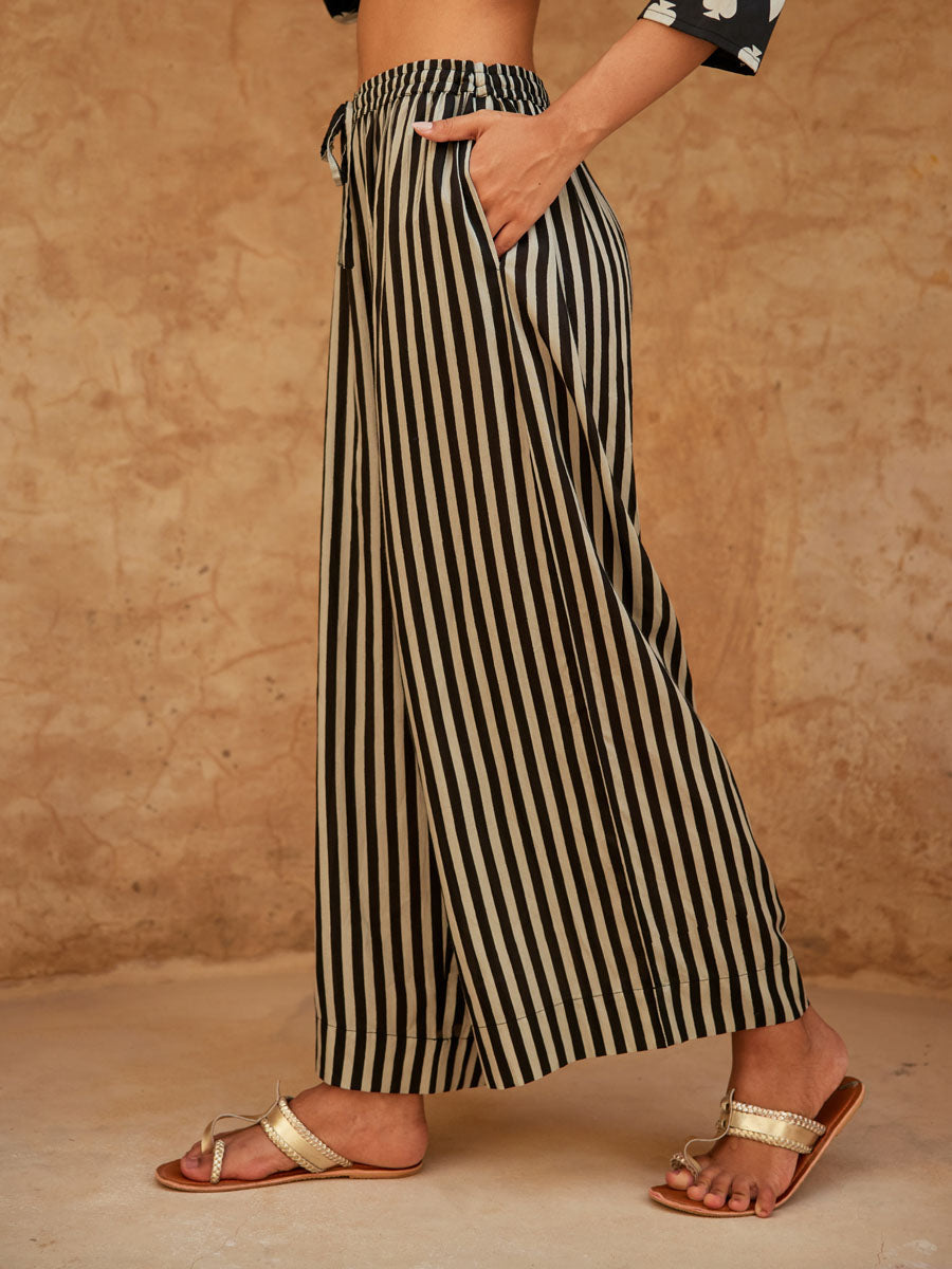 Lulu Slub Palazzo Pants