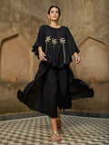 Set of 2 - Morocco Embroidered Poncho & Pant Set