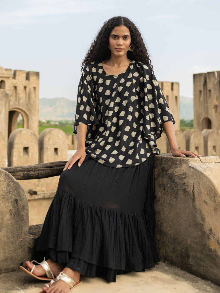 Set of 2 - Ayla Modal Top & Cotton Skirt Set